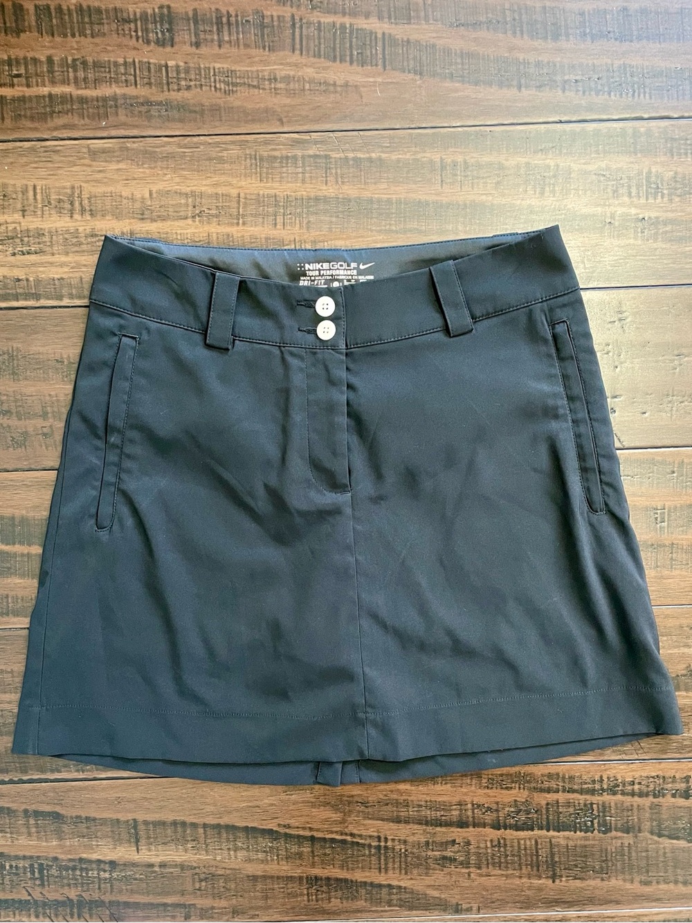Nike Dri-Fit Black Skort Golf Tour Performance